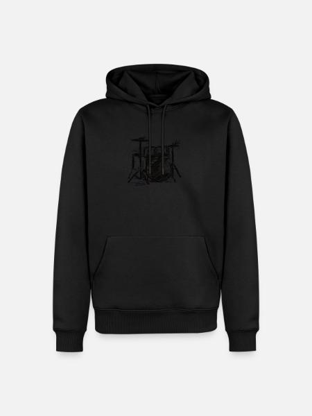Sketch Musical Drums - Men’s Premium Organic Hoodie -
