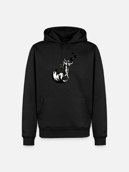 mermaid valentine - Men’s Premium Organic Hoodie - black