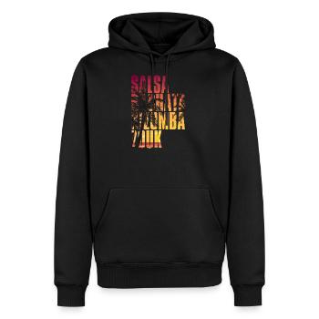 Salsa Bachata Kizomba Zouk - Sweat à capuche Premium bio Homme - noir - Devant - Nico (187cm)