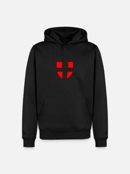 HAUTE SAVOIE SINGLE LOGO - Men’s Premium Organic Hoodie - black