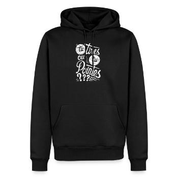 You shoot or you point ? - Men’s Premium Organic Hoodie - black - Front - Nico (187cm)