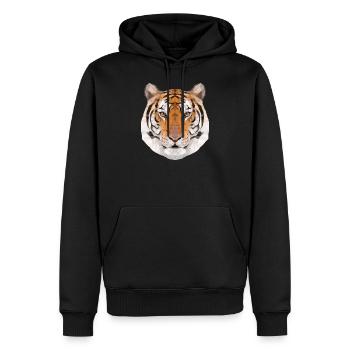 tiger - Men’s Premium Organic Hoodie - black - Front - Nico (187cm)