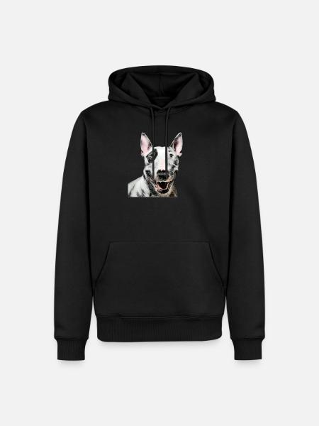 Bull terrier - Men’s Premium Organic Hoodie - black
