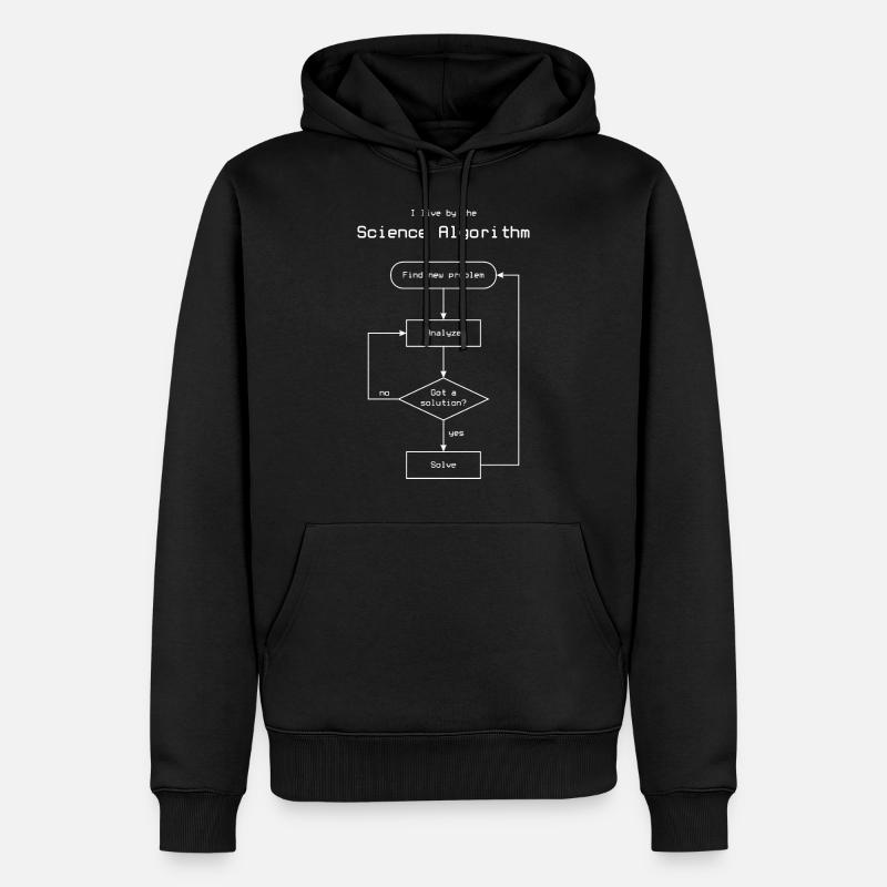 Science Algorithm - Männer Premium Bio Hoodie - Schwarz