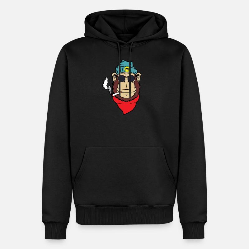 Monkey - Männer Premium Bio Hoodie - undefined