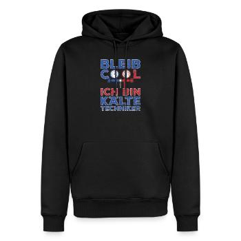 Kältetechniker Geschenk Klimatechniker - Männer Premium Bio Hoodie - Schwarz - Vorne - Nico (187cm)