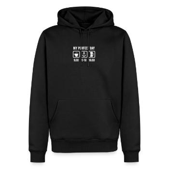Chemise Segeln Kapitän Boot Schiff Anker Shirt Mann - Sweat à capuche Premium bio Homme - noir - Devant - Nico (187cm)