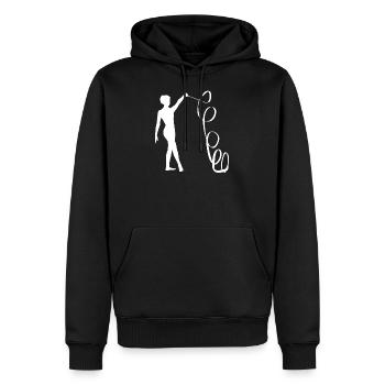 Turnen Rhythmische Sportgymnastik - Männer Premium Bio Hoodie - Schwarz - Vorne - Nico (187cm)