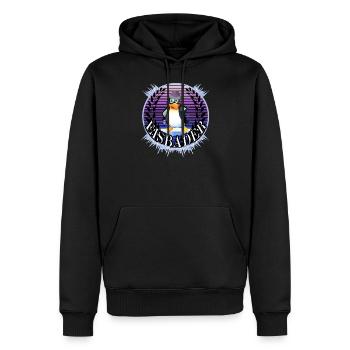 winterbader eisbader pinguin winterbaden arktic - Männer Premium Bio Hoodie - Schwarz - Vorne - Nico (187cm)