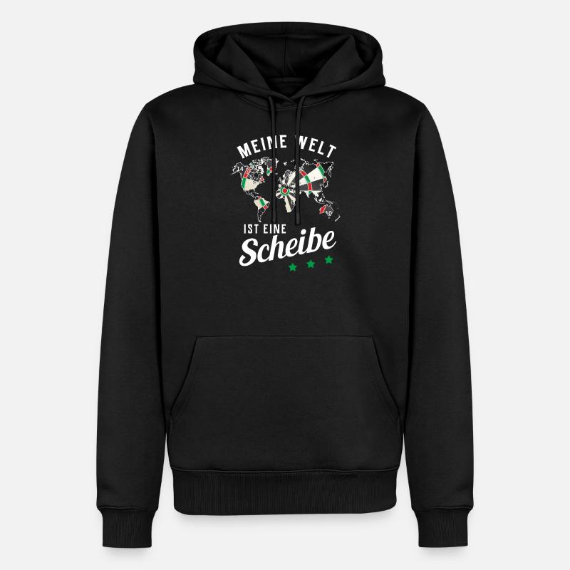 Dart - Männer Premium Bio Hoodie - Schwarz
