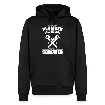 Klempner Klempner Geschenk - Männer Premium Bio Hoodie - Schwarz - Vorne - Nico (187cm)