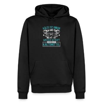 Kältetechniker Klimatechniker - Männer Premium Bio Hoodie - Schwarz - Vorne - Nico (187cm)