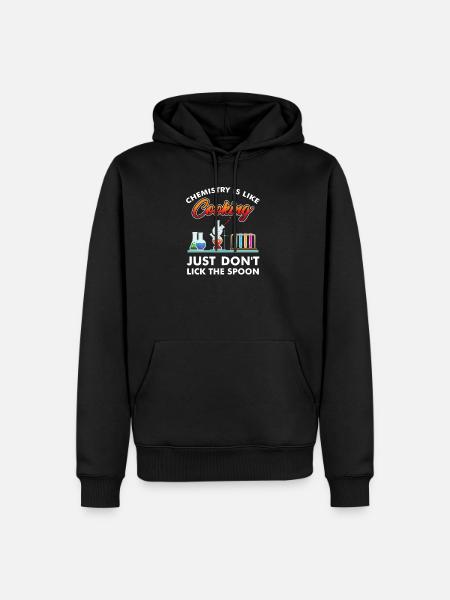 Chemie ist wie Kochen T-Shirt, Chemistry Nerds & - Herre Premium økologisk hoodie - sort