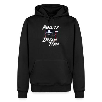 Mignon Border Collie Dream Team - Sweat à capuche Premium bio Homme - noir - Devant - Nico (187cm)