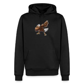 4 juillet Proud Dabbing American Eagle USA T-Shirt - Sweat à capuche Premium bio Homme - noir - Devant - Nico (187cm)