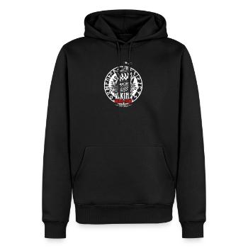 Viking World Tour Longship Gift for - Men’s Premium Organic Hoodie - black - Front - Nico (187cm)