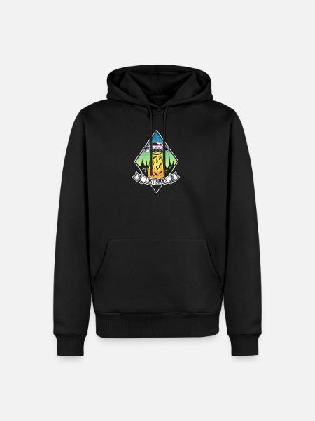 Drôle d’OVNI-alien kidnapping des chaussettes perdues - Sweat à capuche Premium bio Homme - noir
