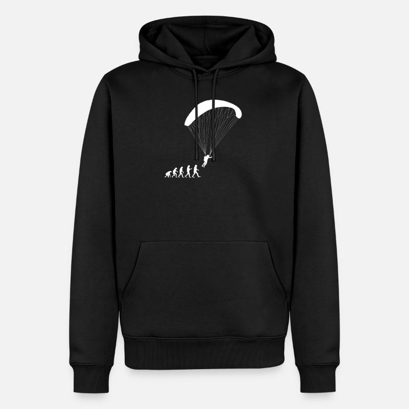 Evolution Gleitschirm Paraglider Pilot Paragliding - Men’s Premium Organic Hoodie - black