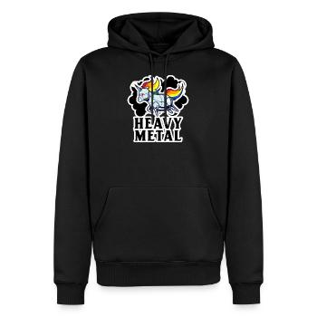 Heavy Metal Punk rock drôle cadeau heavy metal - Sweat à capuche Premium bio Homme - noir - Devant - Nico (187cm)