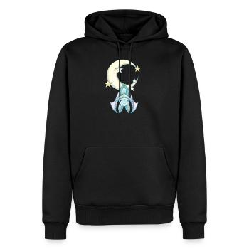 Nu Goth, Pastel Goth Aesthetic, Witchy Creepy Cute - Men’s Premium Organic Hoodie - black - Front - Nico (187cm)