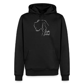 GRIFFON KORTHALS Hund Hunde Jagdhund Wilsigns - Männer Premium Bio Hoodie - Schwarz - Vorne - Nico (187cm)