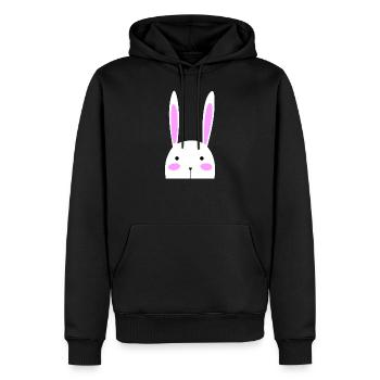 Bébé Lapin Lapin Enfants Doux Grossesse Enfant - Sweat à capuche Premium bio Homme - noir - Devant - Nico (187cm)