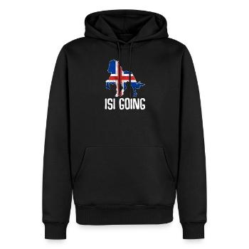 Chevaux islandais Isi Cheval d’Islande Cheval équitation - Sweat à capuche Premium bio Homme - noir - Devant - Nico (187cm)
