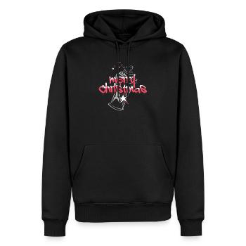 graffiti xmas weihnachten spray dose hip hop - Männer Premium Bio Hoodie - Schwarz - Vorne - Nico (187cm)