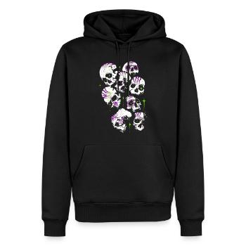 Totenköpfe Totenschädel Halloween Sugar Skulls - Männer Premium Bio Hoodie - Schwarz - Vorne - Nico (187cm)