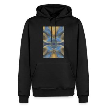 Shapes and patterns - Men’s Premium Organic Hoodie - black - Front - Nico (187cm)