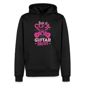Sillet de guitare - Sweat à capuche Premium bio Homme - noir - Devant - Nico (187cm)