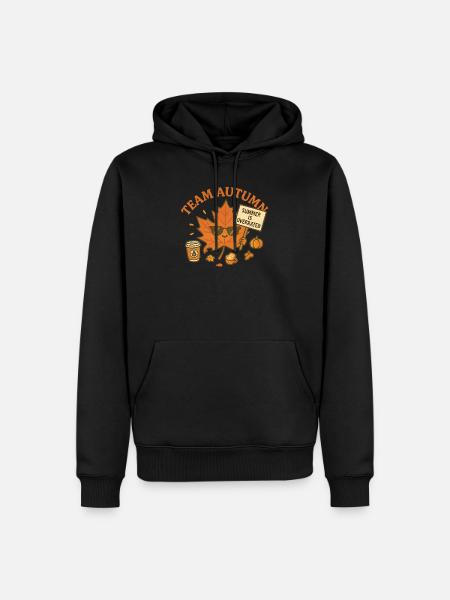 Team Autumn - Summer is Overrated - Männer Premium Bio Hoodie - Schwarz