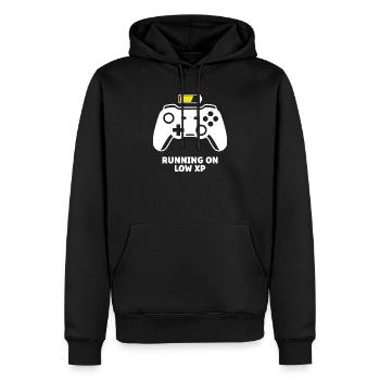 Running on Low XP Controller - Men’s Premium Organic Hoodie - black - Front - Nico (187cm)