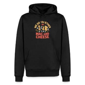 Mac and Cheese Best Friends Couple Design - Men’s Premium Organic Hoodie - black - Front - Nico (187cm)