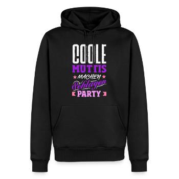 Coole Muttis Machen Schlager Party Outfit - Männer Premium Bio Hoodie - Schwarz - Vorne - Nico (187cm)