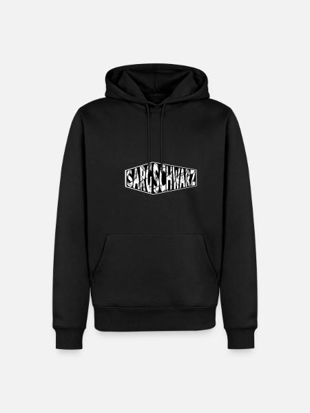 SARGSCHWARZ - Männer Premium Bio Hoodie - Schwarz