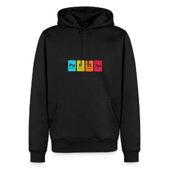 Kanadische Poutine Pommes Frites Mittagessen - Männer Premium Bio Hoodie - Schwarz - Vorne - Nico (187cm)