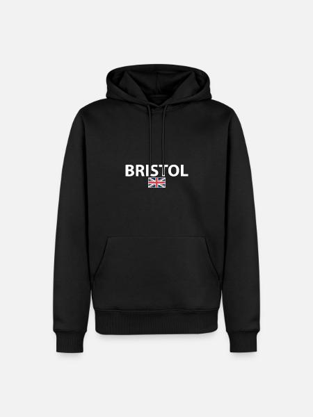 Bristol UK British Flag Briton - Men’s Premium Organic Hoodie - black