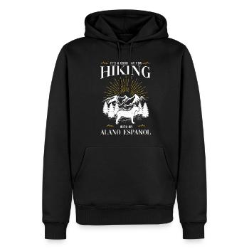 Alano Espanol - Männer Premium Bio Hoodie - Schwarz - Vorne - Nico (187cm)