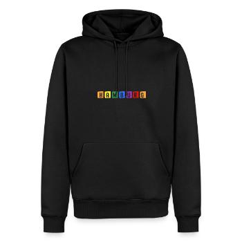 Hamburg Skyline Stadt Für Hamburger - Männer Premium Bio Hoodie - Schwarz - Vorne - Nico (187cm)
