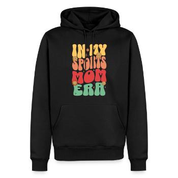 À l’époque de ma maman sportive drôle de maman sportive - Sweat à capuche Premium bio Homme - noir - Devant - Nico (187cm)