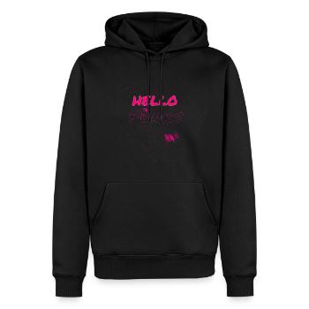 Punk, Punkrock, Musik, Chaos, Anarchie,Freiheit - Männer Premium Bio Hoodie - Schwarz - Vorne - Nico (187cm)