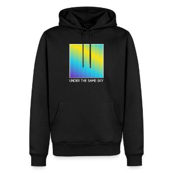 Under The Same Sky Eurovision 2024 Theme inspired - Men’s Premium Organic Hoodie - black - Front - Nico (187cm)
