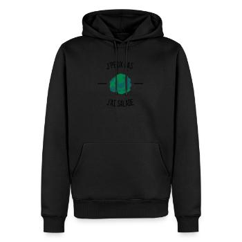 J'peux pas, j'ai salade - Sweat à capuche Premium bio Homme - noir - Devant - Nico (187cm)