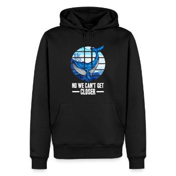 Wale beobachten - Männer Premium Bio Hoodie - Schwarz - Vorne - Nico (187cm)