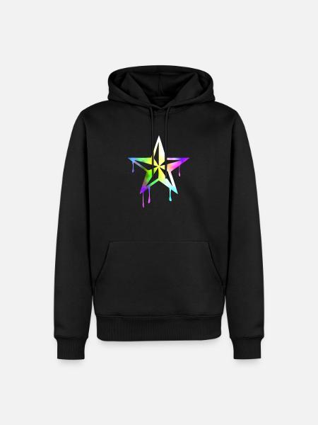 nautic_star_watercolor - Sweat à capuche Premium bio Homme - noir
