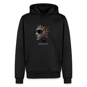 Beyond Fear - Men’s Premium Organic Hoodie - black - Front - Nico (187cm)