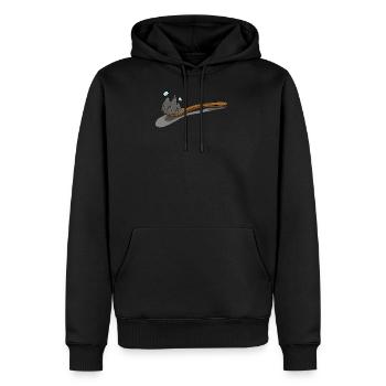 Spoon-Mountain Löffel-Berg - Männer Premium Bio Hoodie - Schwarz - Vorne - Nico (187cm)