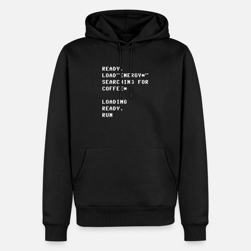 Ready Load Run - Männer Premium Bio Hoodie - Schwarz