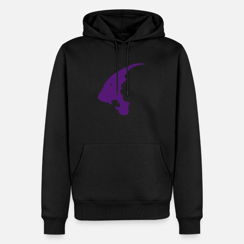 clémenceau - Sweat à capuche Premium bio Homme - noir